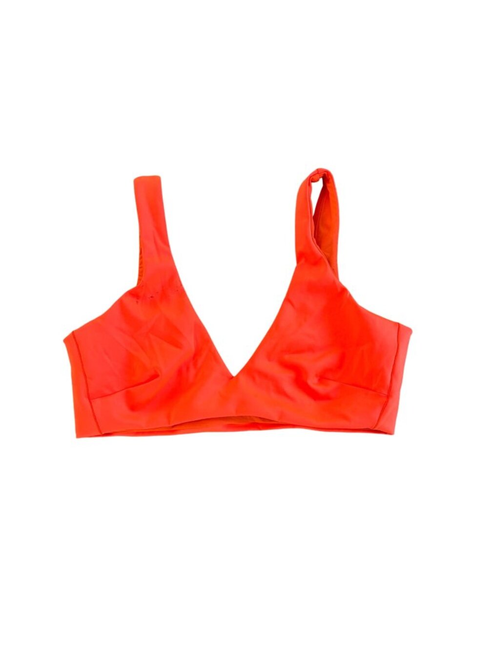Left On Friday Women's Sz Medium Red Plunge Top D+ Swimwear Bikini